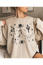 Load image into Gallery viewer, Boho Cowboy Graphic Sweatshirt
