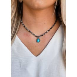 Brittney Oval Pendant Necklace