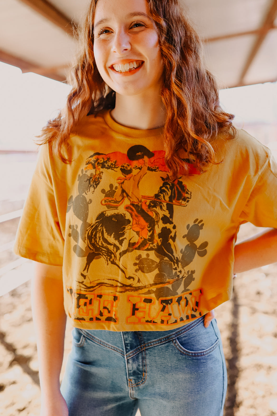 Sunset Yeehaw Tee