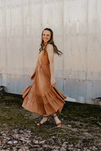 Load image into Gallery viewer, Cappuccino Ruffle Maxi Dress
