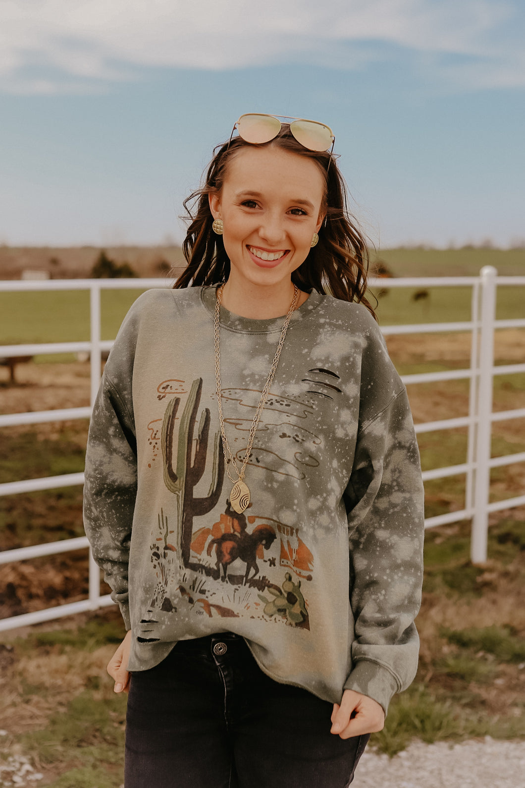 Cactus and Cowboy Sweatshirt