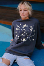 Load image into Gallery viewer, Boho Cowboy Graphic Sweatshirt
